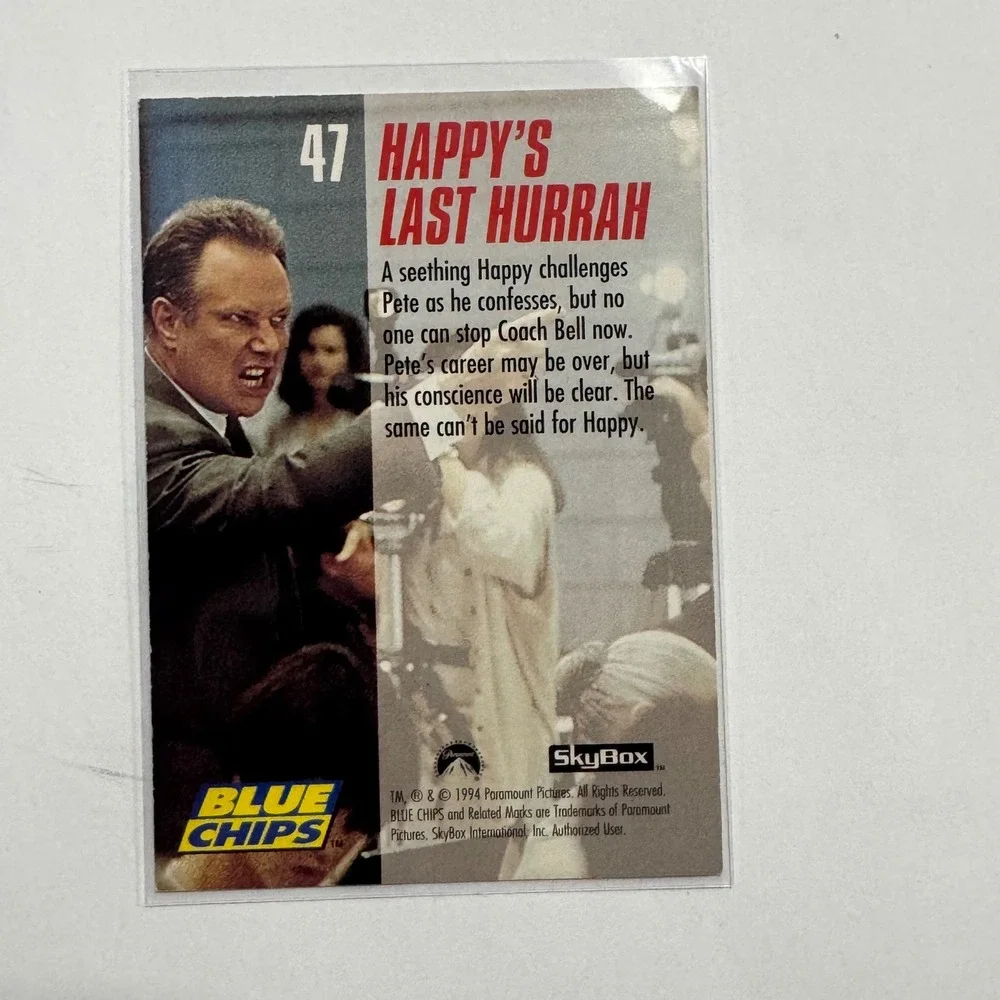 Blue Chips Movie Trading Card Happy Basketball Booster Actor The Late J.T. Walsh